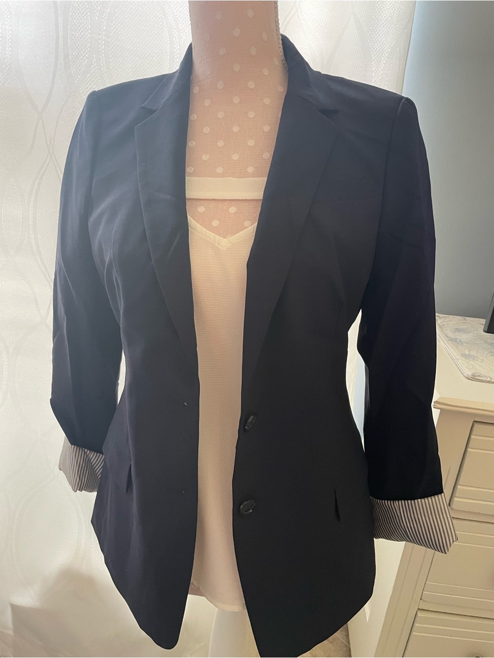 Banana Republic Navy Two-Button Women's Blazer